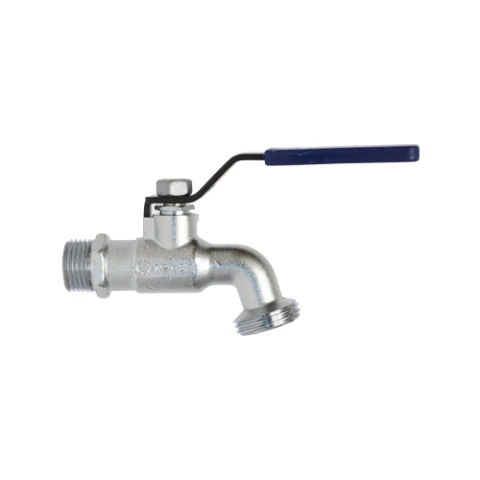 LLAVE CORTA COFLEX IP-711 1/2 MNPT X 3/4 NH LATON CROMADO PARA JARDIN