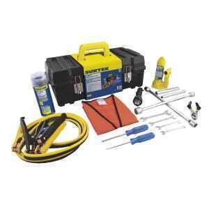 Juego combinado de herramientas para auto 14 piezas, con caja plástica