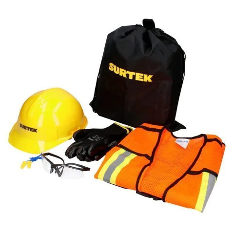 Juego de equipo de protección personal naranja M, 6 piezas