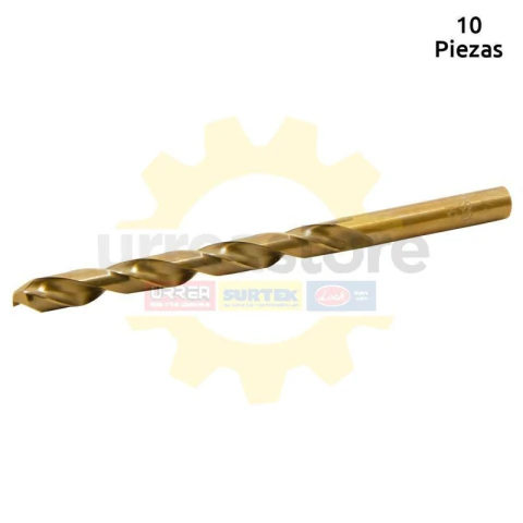 Broca con cobalto de acero de alta velocidad métrica de zanco recto 4 mm