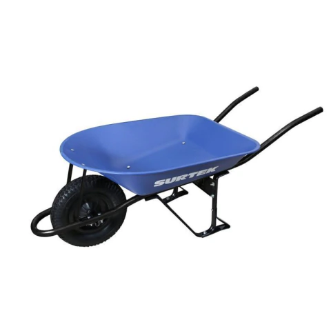 Carretilla reforzada con bastidor metálico 4 Ft3 llanta neumática de 2 capas