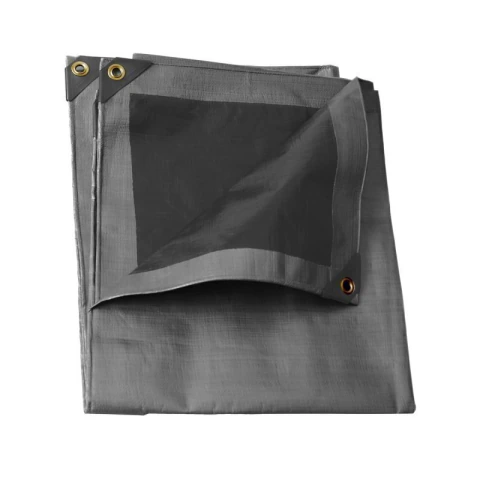 Lona de polietileno para uso rudo color gris, 4 x 6 m