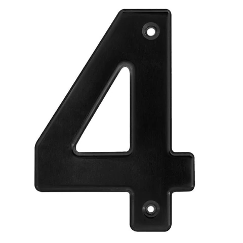 Número 4 bold 4" negro