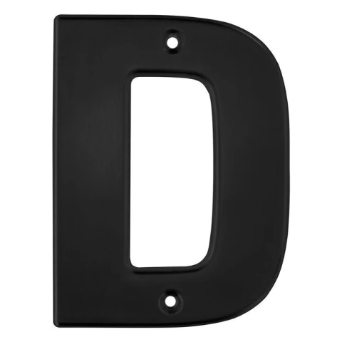 Letra D bold 4" negro