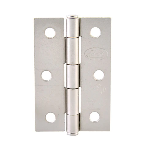Bisagra alargada perno remachado de acero níquel satinado 2" x 1.5"
