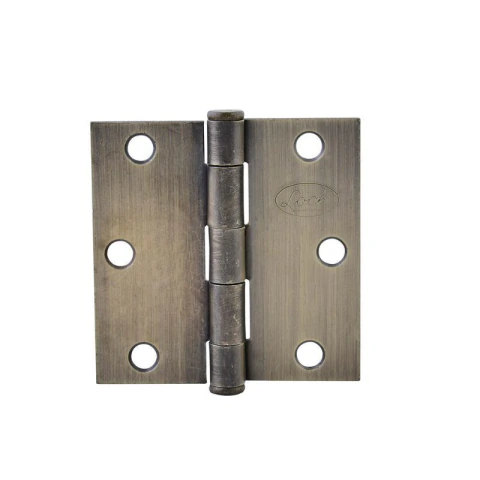 Bisagra cuadrada perno suelto de acero latón antiguo 4" x 4"