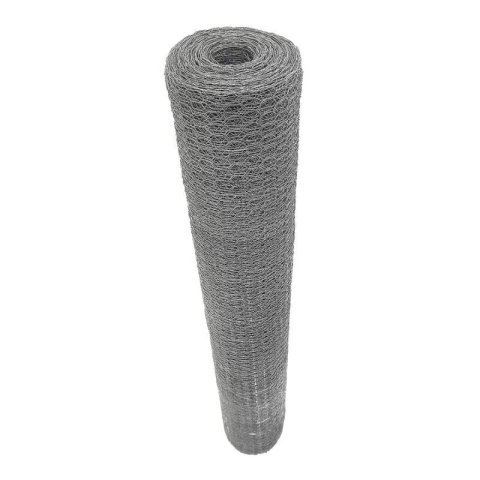Malla hexagonal galvanizada calibre 20, abertura 38 mm, 1.5 x 45 m