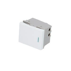 Interruptor 1/2, línea Premium, color blanco