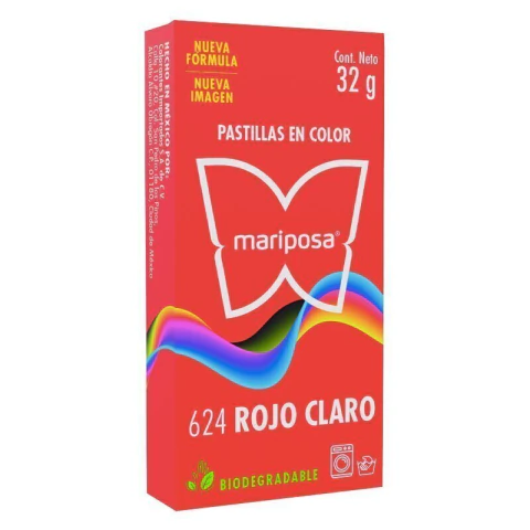 MARIPOSA 624 ROJO CLARO