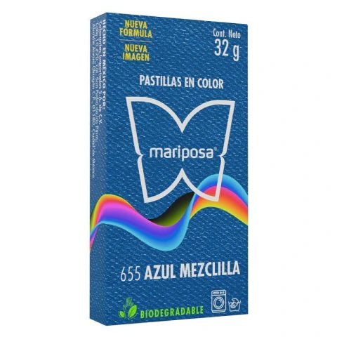 MARIPOSA 655 AZUL MEZCLILLA