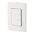 Placa armada 3 interruptores sencillos, línea Oslo, blanco - comprar en línea