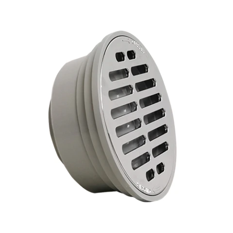 COLADERA UNIVERSAL COFLEX PC-101G GRIS CON REJILLA CROMADA PARA DRENAJE NORMA MEXICANA