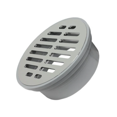 TAPA CON REJILLA COFLEX PC-116 CROMADA PARA TUBERIA DE 4