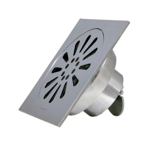 COLADERA CUADRADA COFLEX PC-310 DE 10CM CUERPO DE LATÓN PARA TUBERÍA 2 DRENAJE NORMA MEXICANA