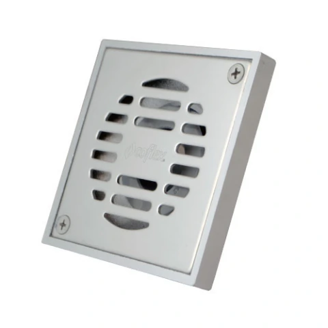COLADERA CUADRADA COFLEX PC-321 DE 10CM CUERPO DE LATON PARA TUBERIA 2 DRENAJE NORMA MEXICANA