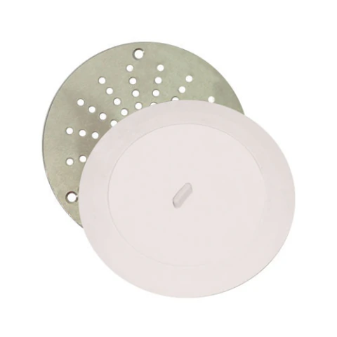 JUEGO DE REJILLA ANTICUCARACHA REDONDA Y TAPON COFLEX PC-405 12.1CM DE ACERO PARA COLADERA UNIVERSAL