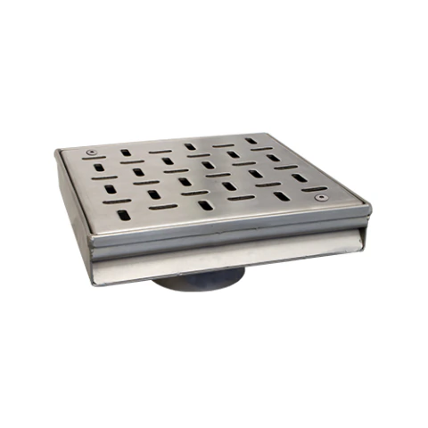 COLADERA CUADRADA PLUVIAL COFLEX PC-511 DE 25CM DE ACERO CON TORNILLOS PARA TUBERIA DE 4