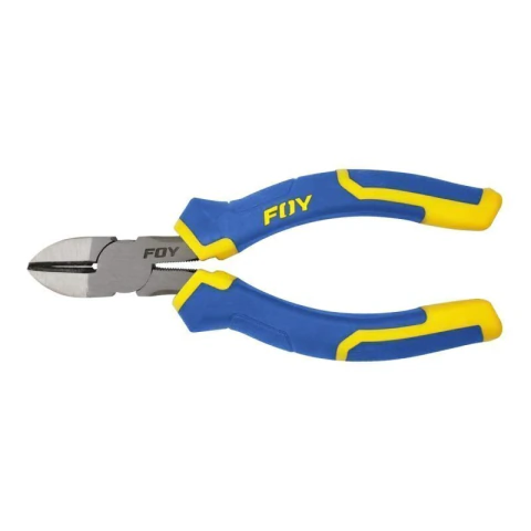 Pinza para electricista con mango bimaterial corte diagonal de 6"