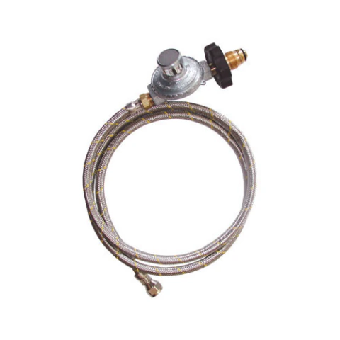 PAQ INST COFLEX PG3-A200 REG COMPLETO Y C. FLEXIBLE 5/16FLX200CM ACERO P/ CILINDROS GAS LP DE 45 KG
