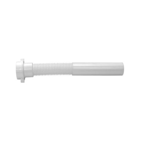 EXTENSION CON TRAMO CORRUGADO COFLEX PH-204 PLASTICA BLANCA PARA LAVABO Y FREGADERO