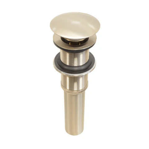 CONTRA SIN REBOSADERO COFLEX PH-223 DE LATON SATINADO CON SISTEMA PUSH PARA LAVABO
