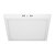 Plafón cuadrado, moderno, 24 W, 6500 K, LED, blanco