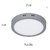 Plafón redondo, moderno, 18 W, 6500K, LED, gris en internet