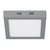 Plafón cuadrado, moderno, 12 W, 6500 K, LED, gris