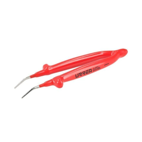 Pinza de precisión de 1000 V de 5-9/32" punta curva