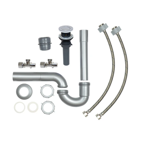 PAQUETE DE INSTALACION PREMIUM COFLEX PS-B002 PARA LAVABO Y TUBERIA DE COBRE INCLUYE CONTRA
