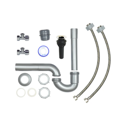 PAQUETE DE INSTALACION PREMIUM COFLEX PS-B013 PARA LAVABO Y TUBERIA ROSCADA INCLUYE CONTRA