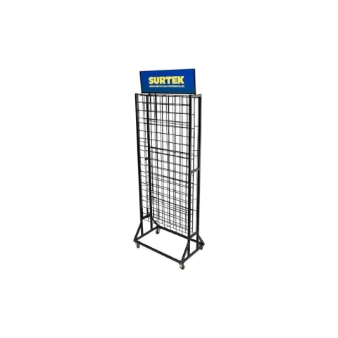 Rack de piso para 120 pinturas en aerosol 180 cm x 60 cm x 45 cm