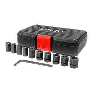 Juego para remover e instalar pernos métricos, 10 piezas