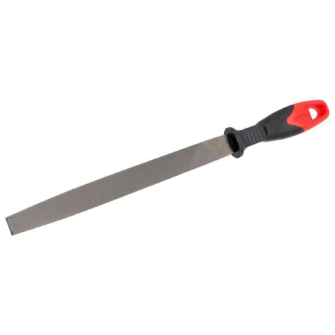 Lima plana muza con mango bimaterial, 12"