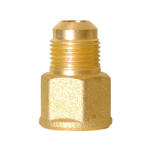 NIPLE CAMPANA COFLEX UNC-88 1/2 FLARE X 1/2 FNPT LATON NATURAL PARA GAS