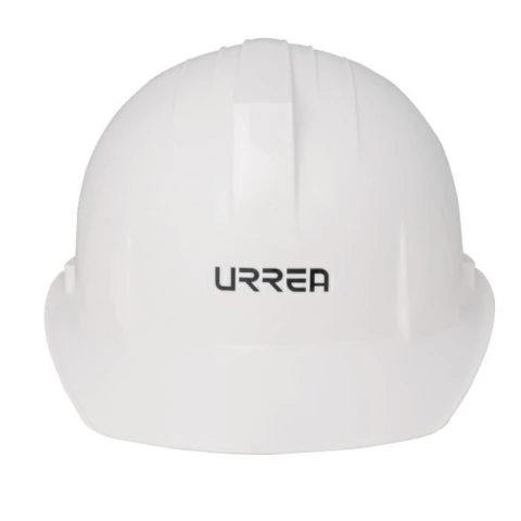 Casco de seguridad con ajuste de 4 puntos, color blanco