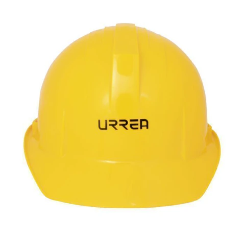 Casco de seguridad con ajuste de 4 puntos, color amarillo