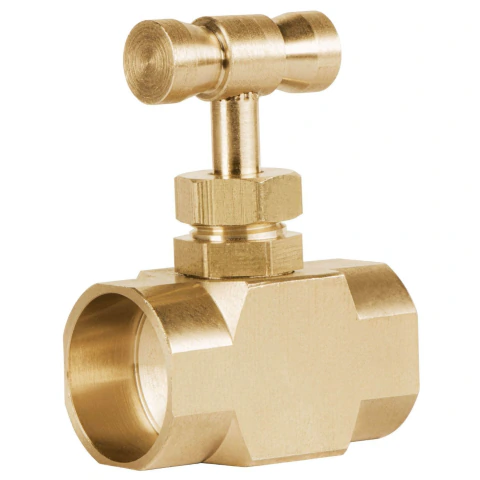 Válvula de aguja para gas, soldable 1/2' x soldable 1/2'
