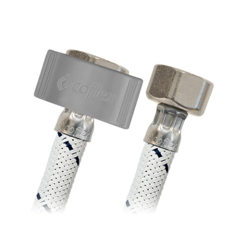 CONECTOR FLEXIBLE COFLEX VLB-A16 1/2 FIP X 1/2 FIP 16 VINILO REFORZADO BLANCO P/ LAVABO-FREGADERO