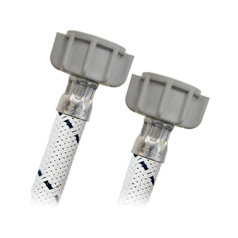 CONECTOR FLEXIBLE COFLEX VLB-C20 1/2 AM X 1/2 AM 20 VINILO REFORZADO BLANCO PARA LAVABO-FREGADERO