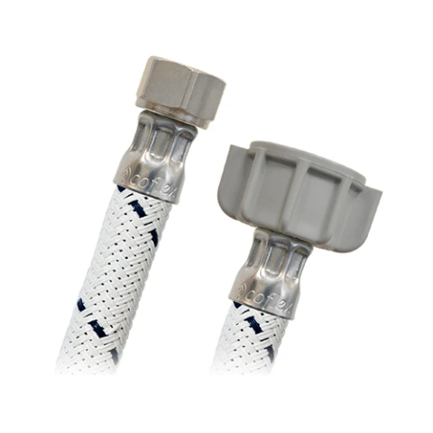 CONECTOR FLEXIBLE COFLEX VLB-D16 3/8 COMP X 1/2 AM 16 VINILO REFORZADO BLANCO P/ LAVABO-FREGADERO