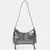 Shoulder Bag Zíper metalizado prata - Aquamarine 