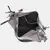 Shoulder Bag Zíper metalizado prata na internet