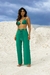 Calça pantalona Ilhós verde floresta - Paradise