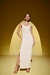 Vestido handmade longo com fenda