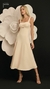 Vestido Midi com recorte