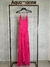 Vestido super midi plissado