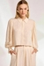 Camisa Cropped em viscose Jacquard - comprar online