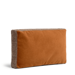 Almofada decorativa Janis 60 Frauen 50x30-Coleção Boho- almofada com tecido liso e lateral com tecido texturizado