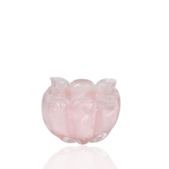 Cachepot de Murano Gouda Jade Rosa. Cristais de Murano. Loja Thoulouse